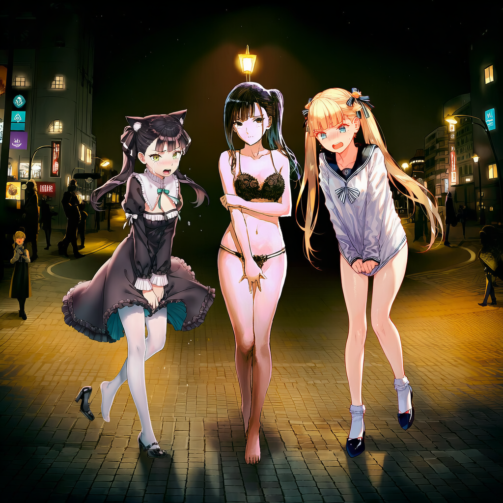 3人回家的路上